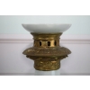 Biały Porcelanowy Świecznik - Porcelana + Brąz - Dekoracja Ozdoba - 65 cm