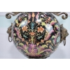 Nowoczesny Pałacowy Wazon Porcelanowy Porcelana + Brąz Secesja Smoki Ozdoba