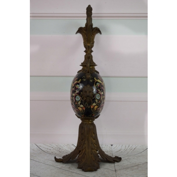 Nowoczesny Pałacowy Wazon Porcelanowy Porcelana + Brąz Secesja Smoki Ozdoba