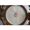 Biały Porcelanowy Wazon - Waza Misa Porcelana Brąz - Zdobienia Secesja Sygn