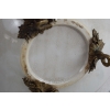 Piętrowa Porcelanowa Patera - Porcelana + Brąz - Papugi - Dekoracja Ozdoba
