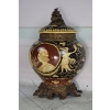 Nowoczesny Czarny Porcelanowy Wazon - Wazon Porcelana + Brąz - Dekoracja