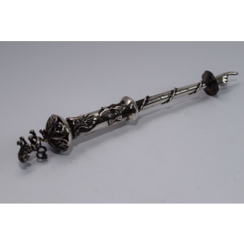 Srebrny CARSKI Jad Do Czytania Tory - Srebro 84 - Judaica - Lew #9