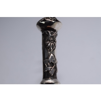 Srebrny CARSKI Jad Do Czytania Tory - Srebro 84 - Judaica - Lew #9