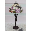 Lampa Witrażowa Styl Tiffany witraż Akt Kobiety Kolorowa Lampka Uszkodzona