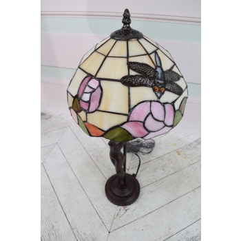 Lampa Witrażowa Styl Tiffany witraż Akt Kobiety Kolorowa Lampka Uszkodzona