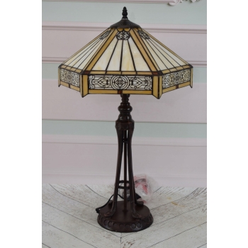 Lampa Witrażowa Styl Tiffany witraż - Secesja Kolorowa Lampka - Ozdoba