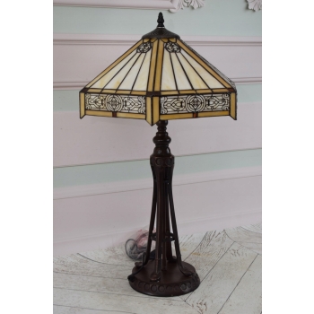 Lampa Witrażowa Styl Tiffany witraż - Secesja Kolorowa Lampka - Ozdoba