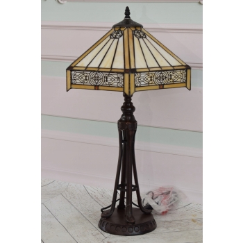 Lampa Witrażowa Styl Tiffany witraż - Secesja Kolorowa Lampka - Ozdoba