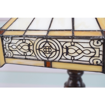 Lampa Witrażowa Styl Tiffany witraż - Secesja Kolorowa Lampka - Ozdoba