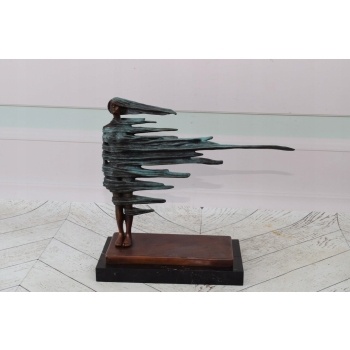 Stojąca Kobieta w Sukni - Salvador Dali - Figura z Brązu - Rzeźba - 40 cm