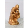 Żeliwna Figura Myśliciel - Zamyślony Człowiek - Vintage Rzeźba Posąg Rodin