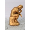 Żeliwna Figura Myśliciel - Zamyślony Człowiek - Vintage Rzeźba Posąg Rodin