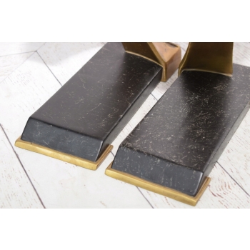 2 x Świeczniki z Brązu - Jaguar - Pantery Gepard - Dekoracja Prezent Ozdoba