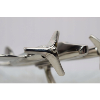 Aluminiowy Model Samolotu - Samolot Wojskowy - Pilot - Prezent Dekoracja