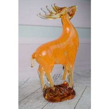 Szkło Murano Style - Jeleń Łoś Renifer - Figura ze Szkła - Dekoracja