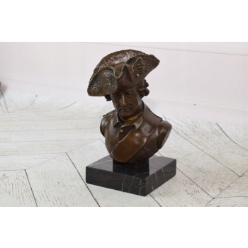 Fryderyk II - Popiersie - Figura Rzeźba z Brązu - Dowódca - Dekoracja