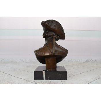 Fryderyk II - Popiersie - Figura Rzeźba z Brązu - Dowódca - Dekoracja