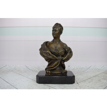 Augustyna Wiktoria - Popiersie - Cesarzowa Niemiec - Figura z Brązu Ozdoba
