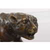 Ogromna Groźna Pantera - Puma - Figura Rzeźba z Brązu Dekoracja Dom Ogród