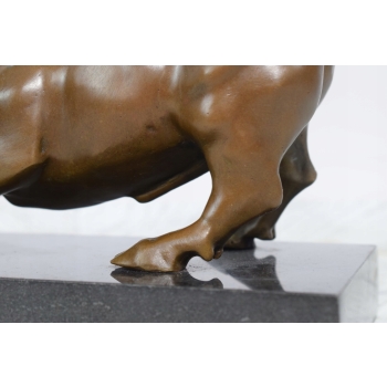 Byk z Wall Street Giełda Hossa Bitcoin XRP Kryptowaluty - Figura z Brązu