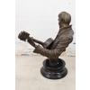 Elvis Presley Grający Na Gitarze - Muzyk Popiersie - Figura z Brązu Ozdoba