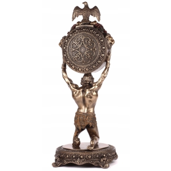 Atlas z Zegarem - Zegar Antyczny - Figura Rzeźba Mitologia Prezent Upominek