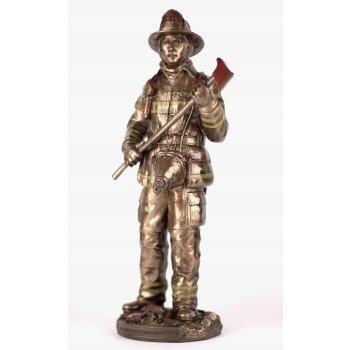 Figurka Strażak - Straż Pożarna - Rzeźba Statuetka - Prezent Dla Strażaka