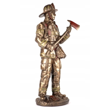 Figurka Strażak - Straż Pożarna - Rzeźba Statuetka - Prezent Dla Strażaka