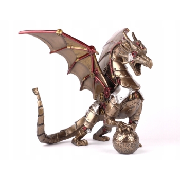Smok z Kula - Mechaniczny Smok - Figura Statuetka - Prezent Ozdoba