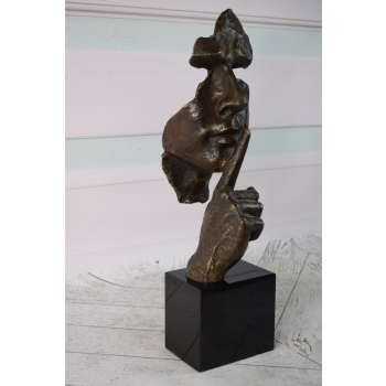 Salvador Dali - Nowoczesna Figura - Twarz Cisza - Rzeźba z Brązu Dekoracja