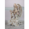 Anioł Stróż z Dziećmi - Figura z Porcelany - Porcelana Biblia - Ozdoba