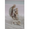 Anioł Stróż z Dziećmi - Figura z Porcelany - Porcelana Biblia - Ozdoba