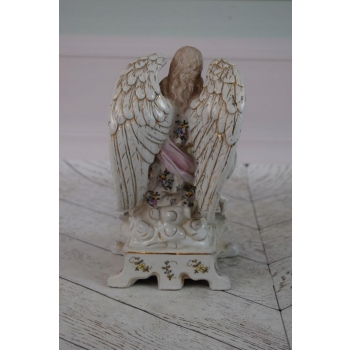 Anioł Stróż z Dziećmi - Figura z Porcelany - Porcelana Biblia - Ozdoba