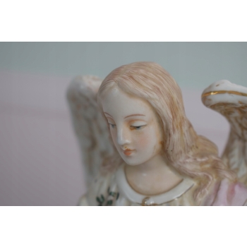 Anioł Stróż z Dziećmi - Figura z Porcelany - Porcelana Biblia - Ozdoba