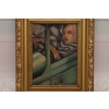 TAMARA De Łempicka - Kobieta w Bugatti - Art Deco - Stary Obraz Olejny