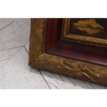 A. KARPIŃSKI - Żółte Kwiaty w Wazonie - Martwa Natura - Stary Obraz Olejny