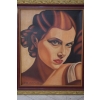T De Łempicka - Portret Kobiety - Dama Arystokratka - Obraz Olejny