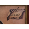 T De Łempicka - Portret Kobiety w Chuście na Głowie - Obraz Olejny