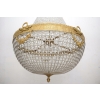 Żyrandol z Brązu - Brąz i Kryształy - Lampa Sufitowa - Barok 160cm fi 80