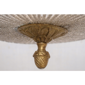Żyrandol z Brązu - Brąz i Kryształy - Lampa Sufitowa - Barok 160cm fi 80