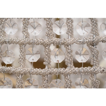 Żyrandol z Brązu - Brąz i Kryształy - Lampa Sufitowa - Barok 160cm fi 80