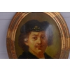 Obraz Olejny Owal - Portret Mężczyzny - Rysunek Marynarza - Ozdoba #36