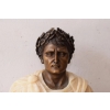Ogromne Popiersie Juliusz Cezar - Figura Rzeźba z Marmuru + Brąz Prezent