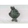 Figura Najedzona Żaba - Odpoczywająca Żabka - Figura z Brązu - Dom Ogród