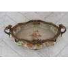 Kolorowa Patera Porcelanowa - Porcelana z Brązem Kobiety Misa Waza - Ozdoba