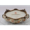 Kolorowa Patera Porcelanowa - Porcelana z Brązem Kobiety Misa Waza - Ozdoba