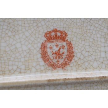 Kolorowa Patera Porcelanowa - Porcelana z Brązem Kobiety Misa Waza - Ozdoba