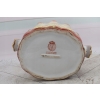 Czerwona Porcelanowa Misa - Waza Donica - Porcelana - Ptaki Bażanty Ozdoba