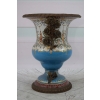Porcelanowa Waza - Amfora Wazon - Porcelana + Brąz - Rysunki Zdobienia